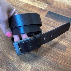 Vintage Banana Republic 38” Dark Brown Italian Leather Belt